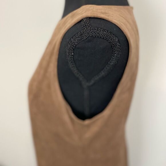 #141 JESSICA HOWARD vegan suede mini dress - Picture 5 of 10